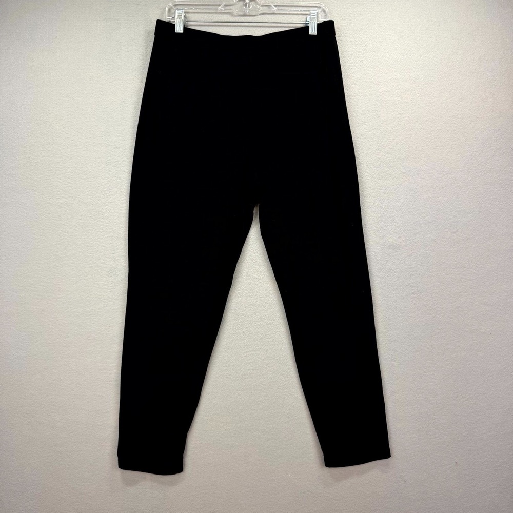 Eileen Fisher Ankle Pants Women 31x27* Black Business Corp Stretch Taper Pull On
